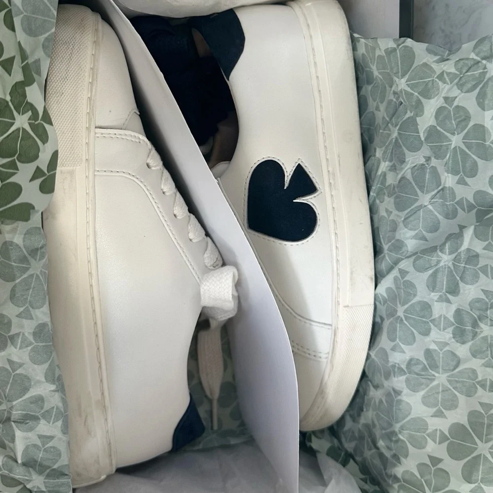 Kate Spade Fez White and Blue Sneakers - Picture 14 of 14